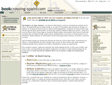 Tablet Screenshot of bookcrossing-spain.org